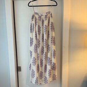 J. Crew Maxi Dress - Purple Floral on Cream